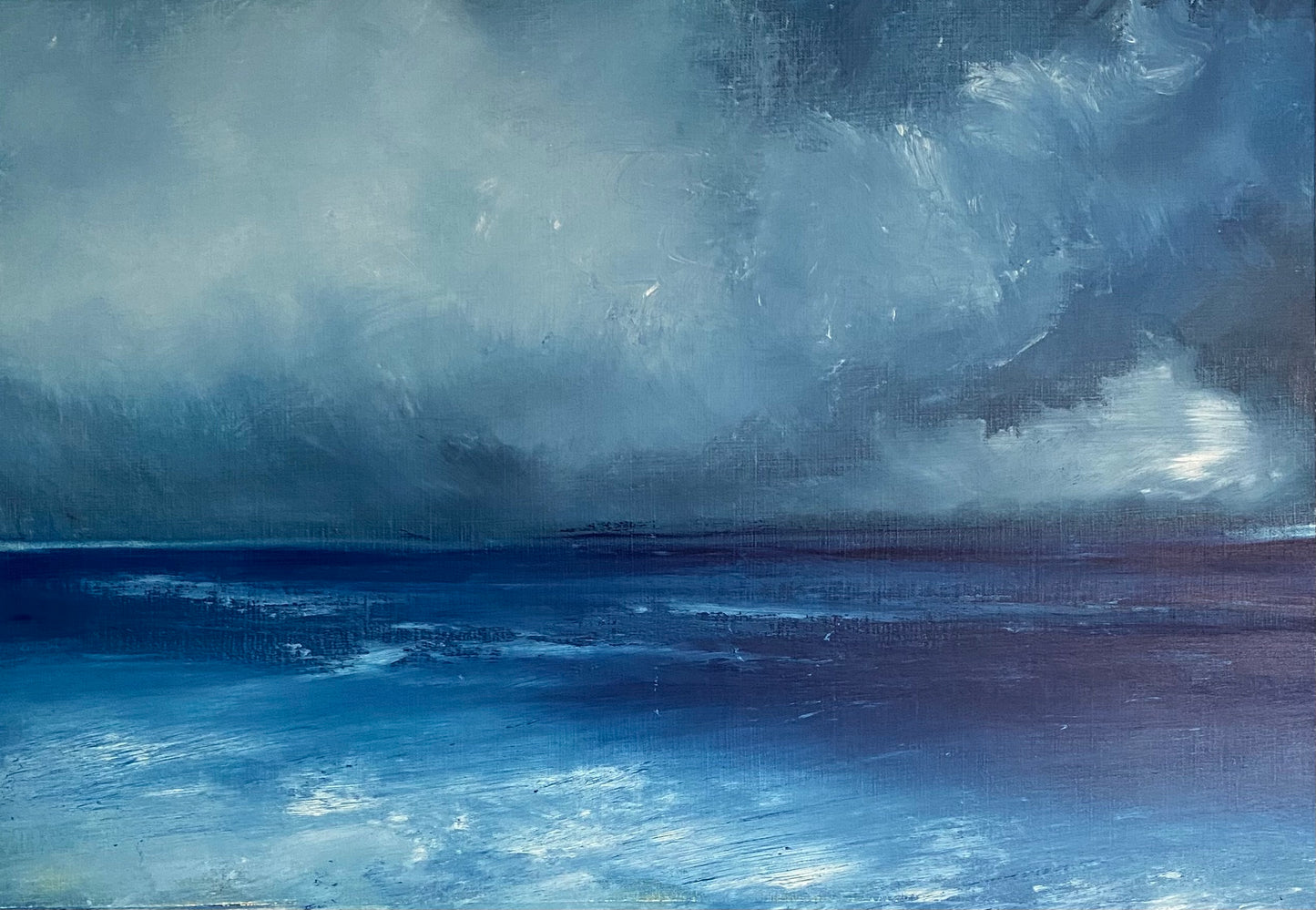 "Azure" original painting in oil